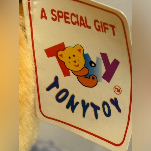 Tony Toy Color Block Teddy Bear Plush Ultra Soft Very Bright. - Picture 3 of 7